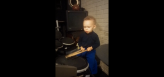 Watch 2-Year-Old Drum Foo Fighters Track “The Pretender”