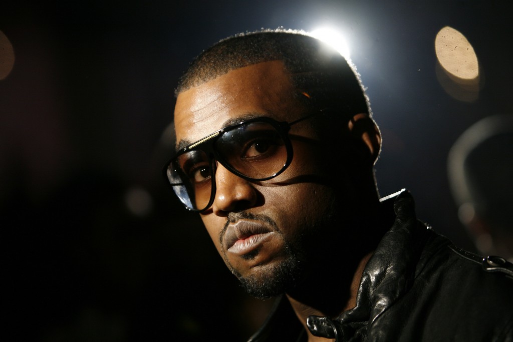 Musician Kanye West arrives at the Ghita 2008 collection during New York Fashion Week
