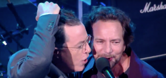 Watch Pearl Jam Perform “Rockin’ in the Free World” with Stephen Colbert