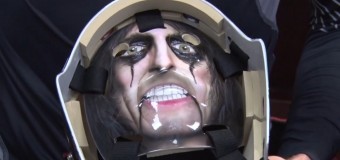 Alice Cooper Immortalized on NHL Goalie Mask